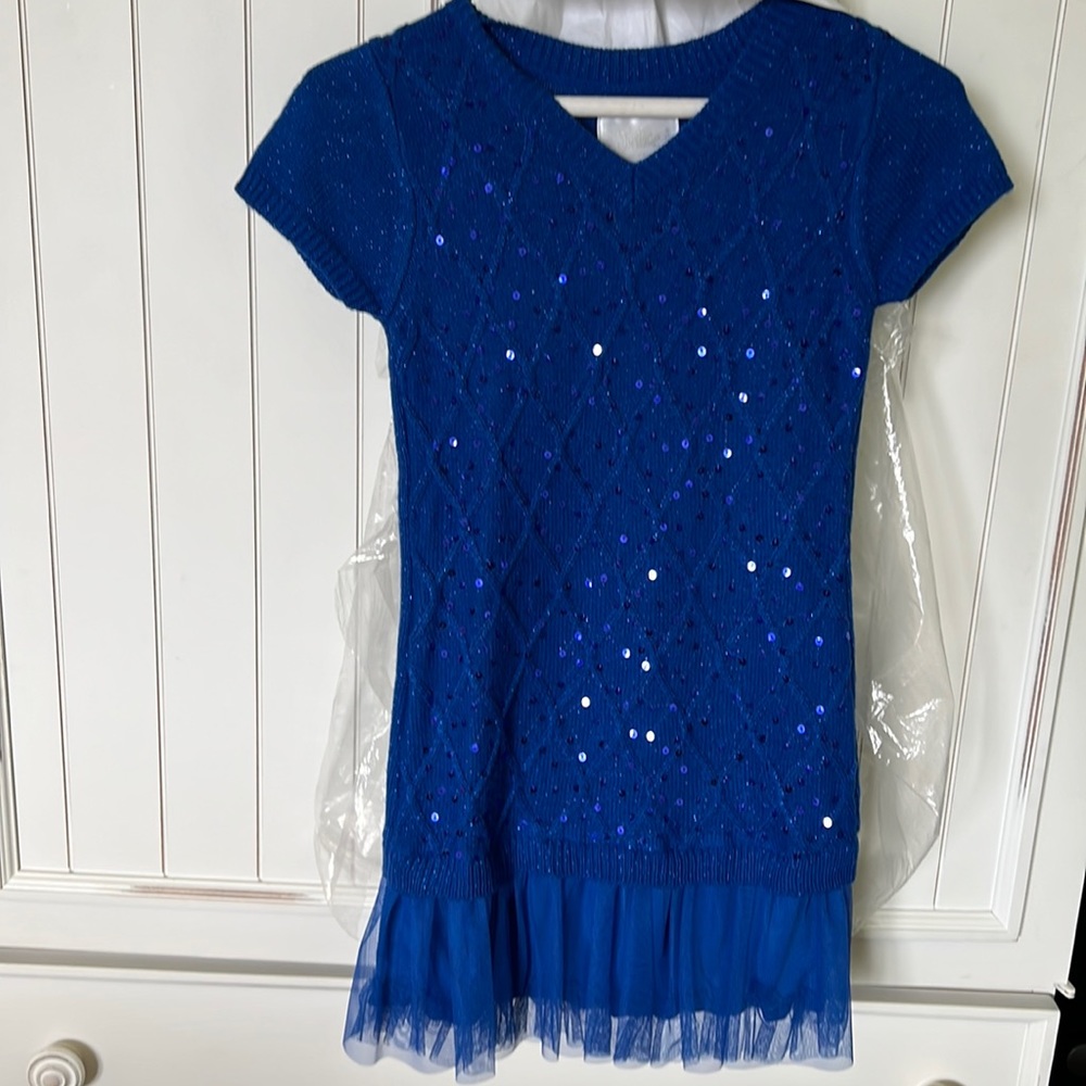 Girls Justice short sleeve sweater dress